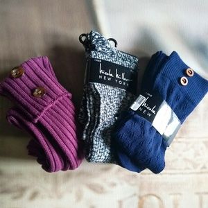 Set of 3 Knee Socks NWT